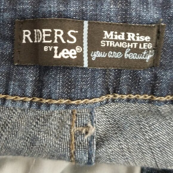 Riders by Lee  Mid Rise Straight Leg Jeans  18P - Picture 3 of 4